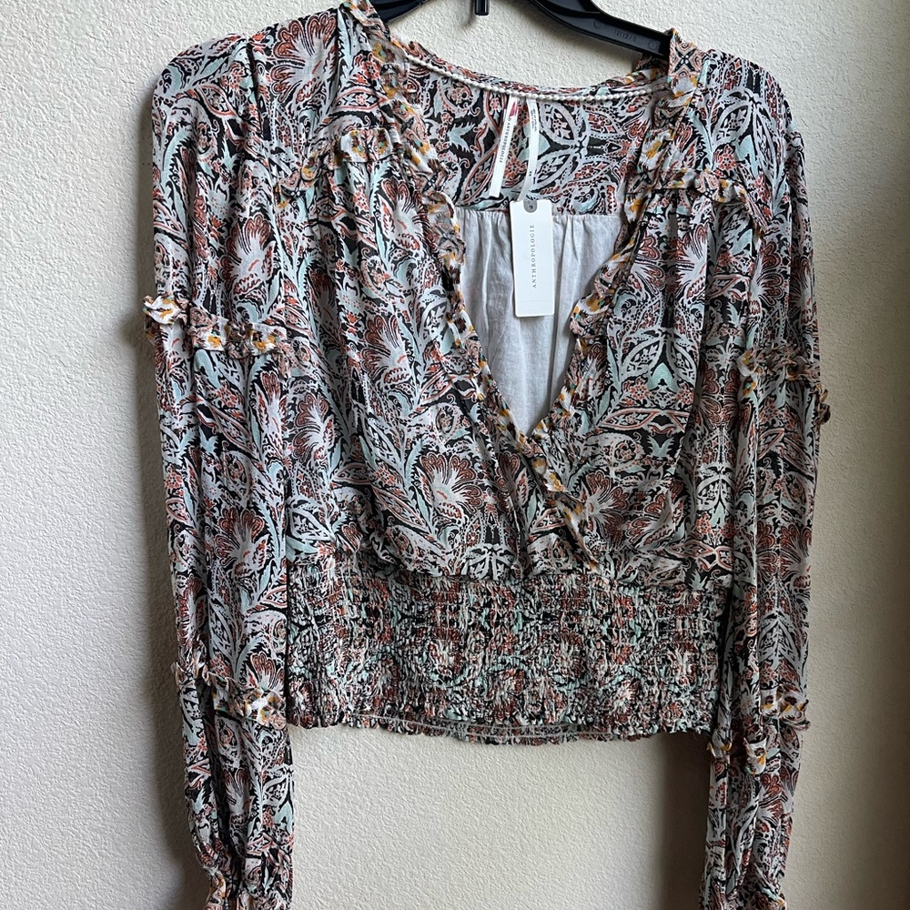 Anthropologie Multicolor Patterned Blouse
